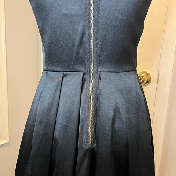 Taylor Black Fit and Flare Cocktail Dress with Sequined Bottom, Size 2 - Picture 11 of 15